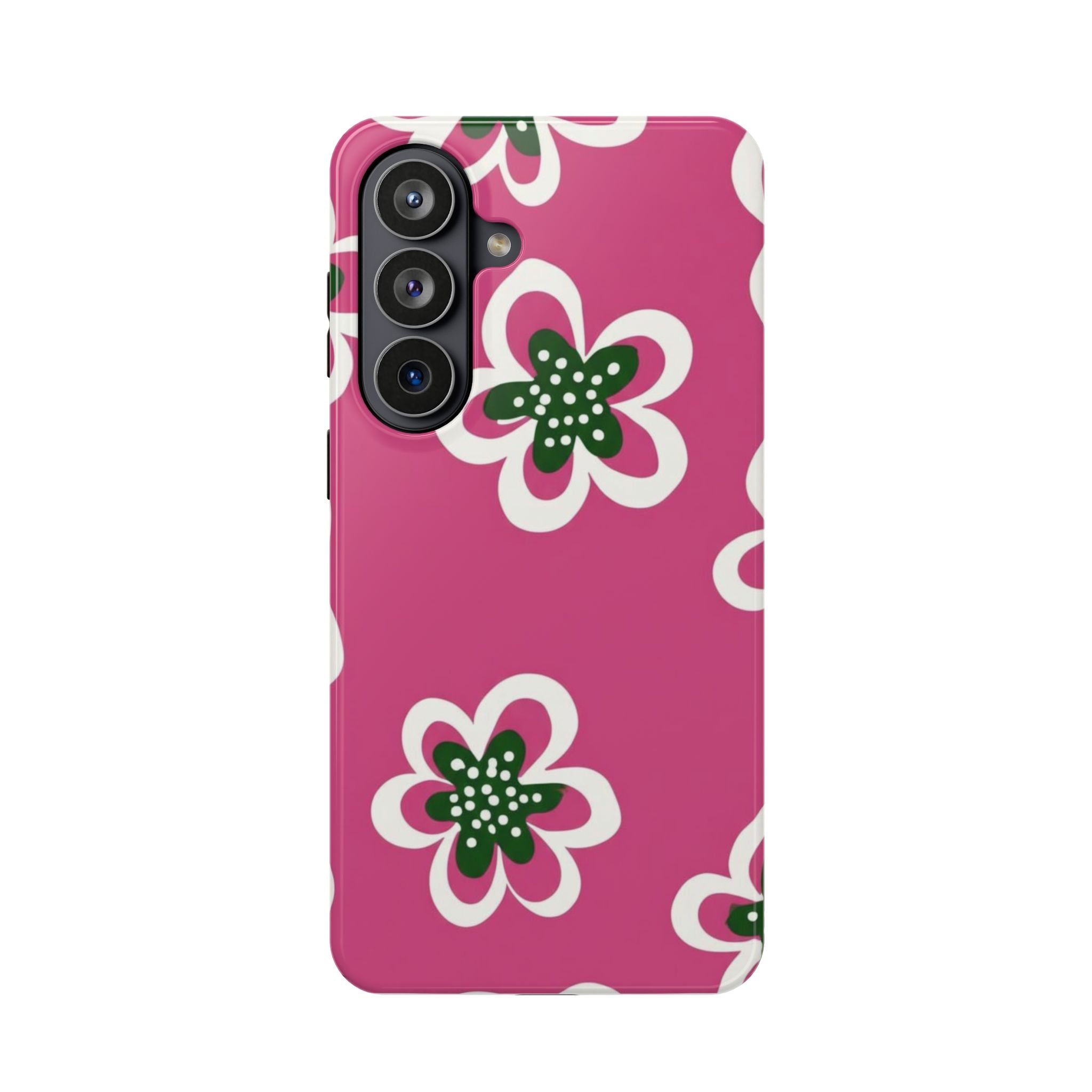 Floral Pink Magnetic Impact-Resistant Phone Case