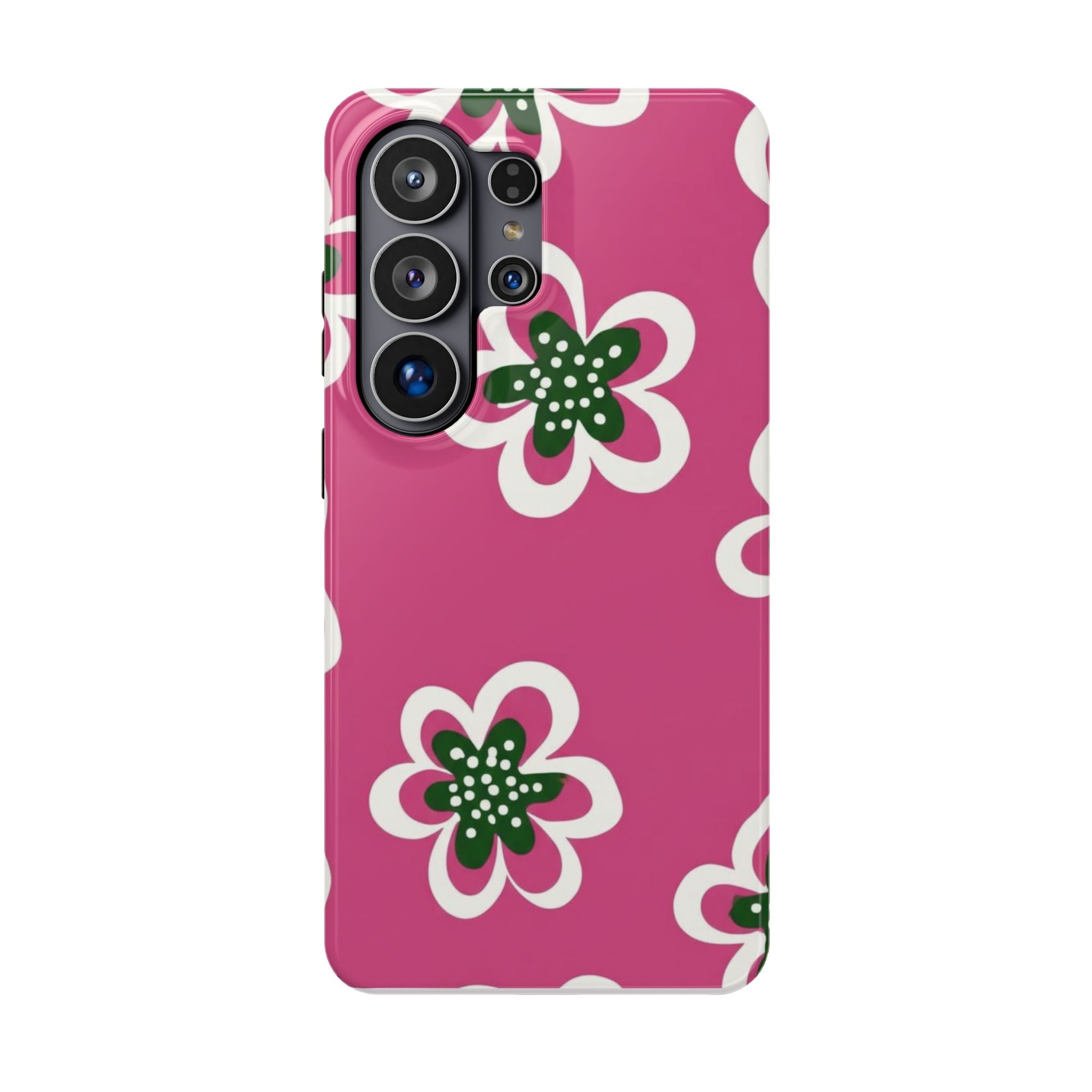 Floral Pink Magnetic Impact-Resistant Phone Case