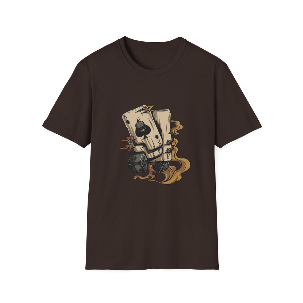 Skull Token T-Shirt — Haunted D20 Dice RPG Gamer Tee
