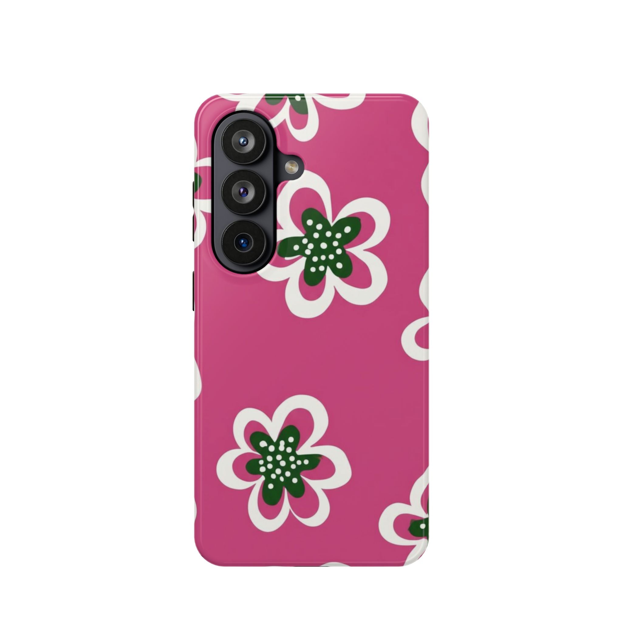 Floral Pink Magnetic Impact-Resistant Phone Case